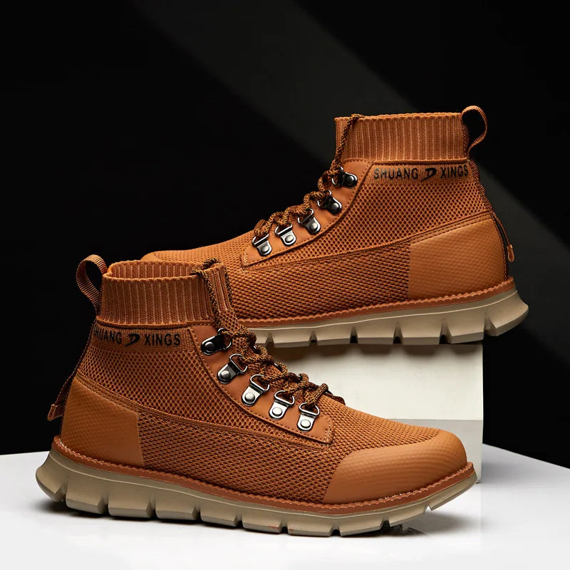 Khampa Xings "Heritage" Knit High-Top Boots