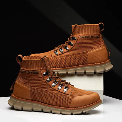 Khampa Xings "Heritage" Knit High-Top Boots