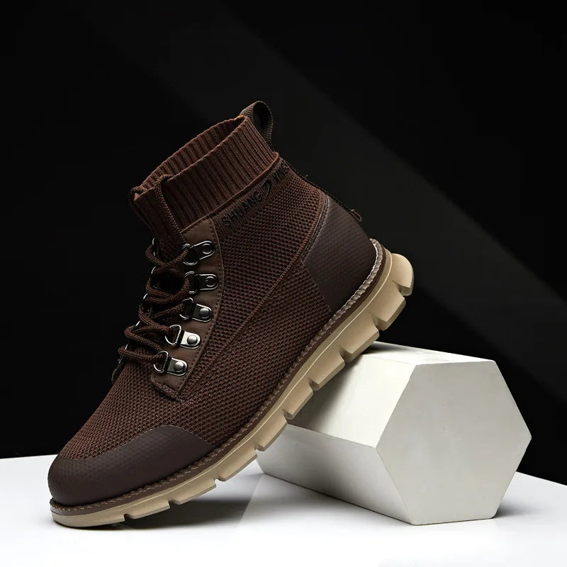 Khampa Xings "Heritage" Knit High-Top Boots