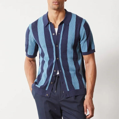 LUIGIA MAZZO STRIPPED POLO